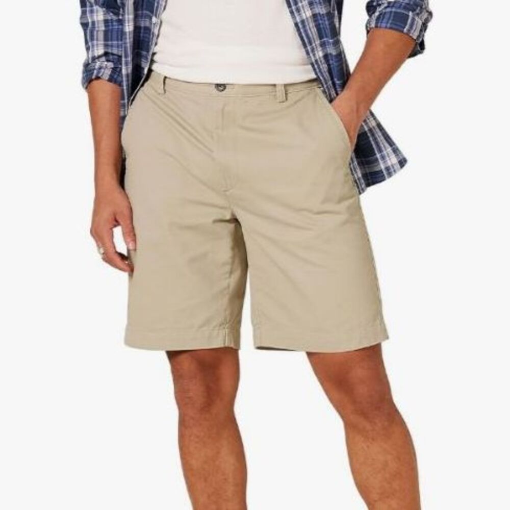 Amazon Essentials Men’s Classic Fit Chino Shorts  Size 36 Kahki NWT
